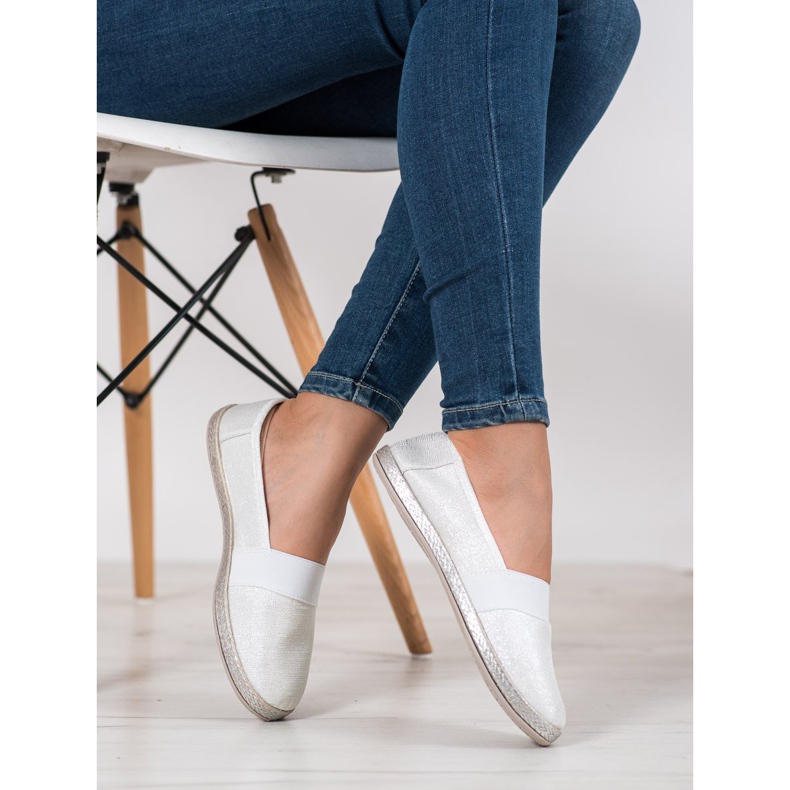SHELOVET Stylish Slip-On Sneakers white 1
