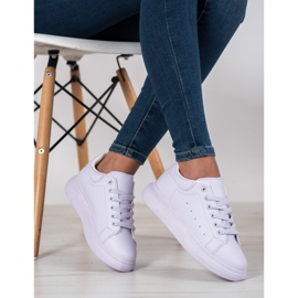 SHELOVET Violet Sneakers On The Platform purple 1