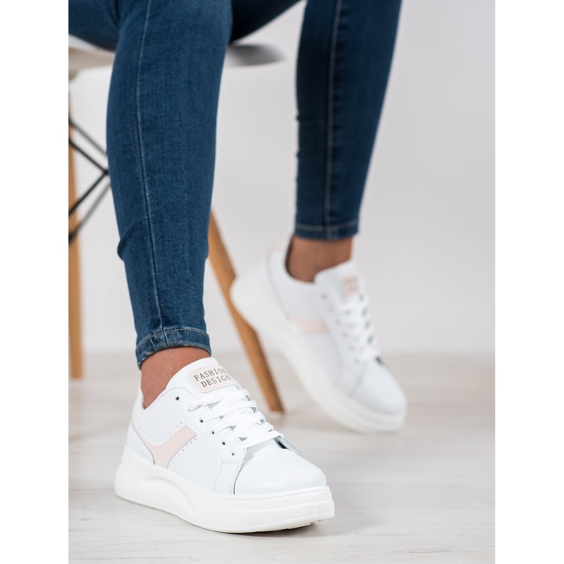 SHELOVET Fashion Design Sneakers white 1
