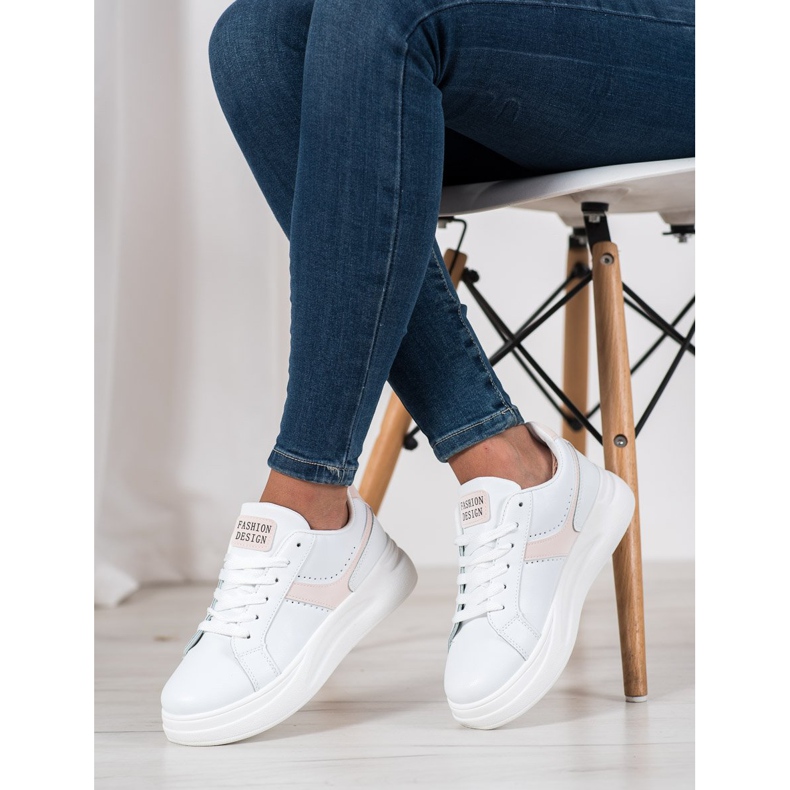 SHELOVET Fashion Design Sneakers white 2