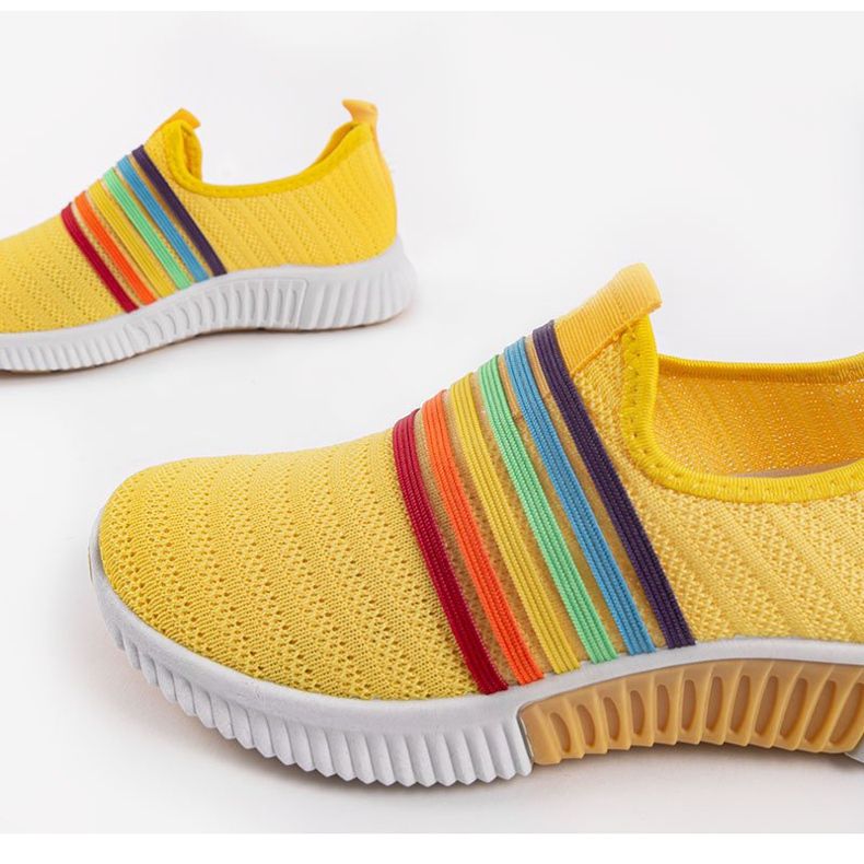 Yellow BS30 slip-on sports shoes multicolored 2
