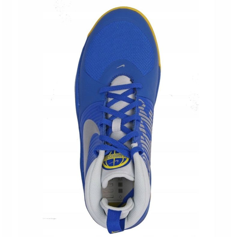 Nike Team Hustle D 9 Jr AQ4224-404 basketball shoe multicolored blue 2