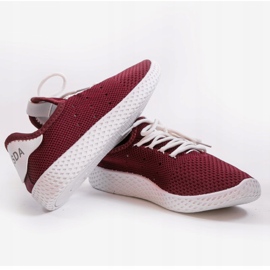 Maroon sports shoes H935-7 red 2
