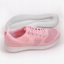 Pink T101-8 openwork sports shoes 2