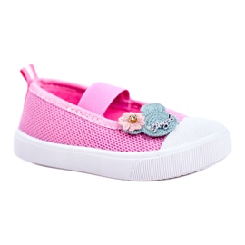 Le Scarpe Children's Pink Velcro sneakers Estienne 3