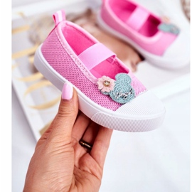 Le Scarpe Children's Pink Velcro sneakers Estienne 1