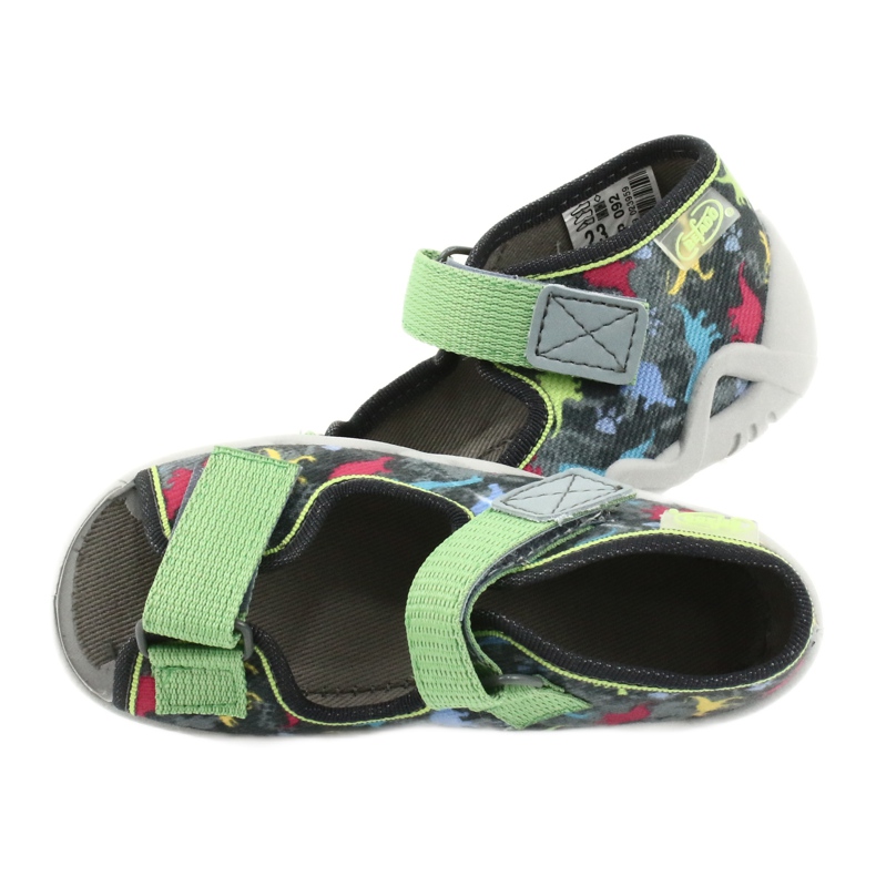 Befado children's shoes 250P092 grey multicolored green 5
