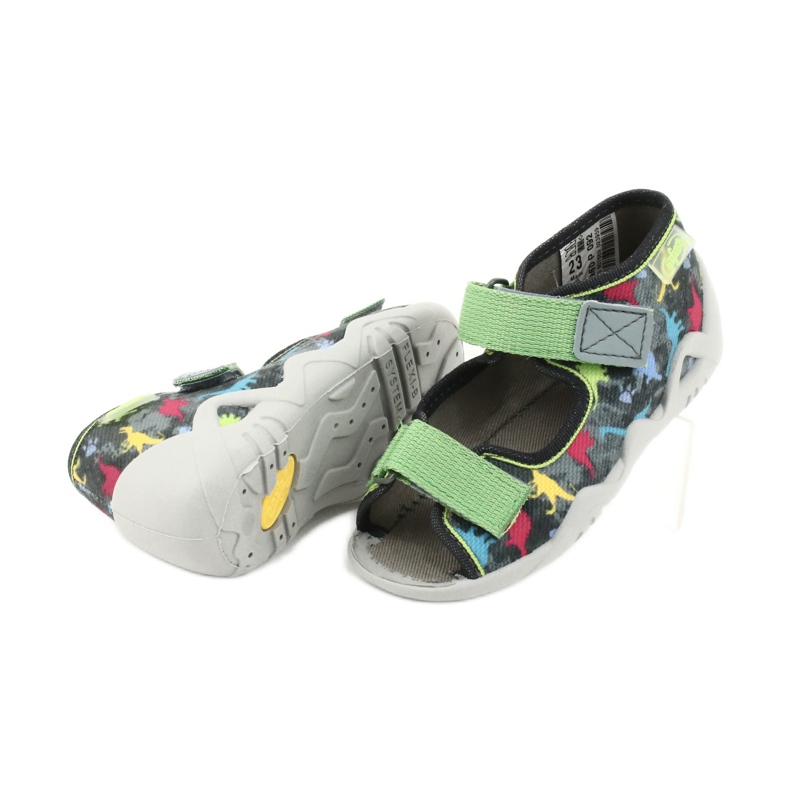 Befado children's shoes 250P092 grey multicolored green 4