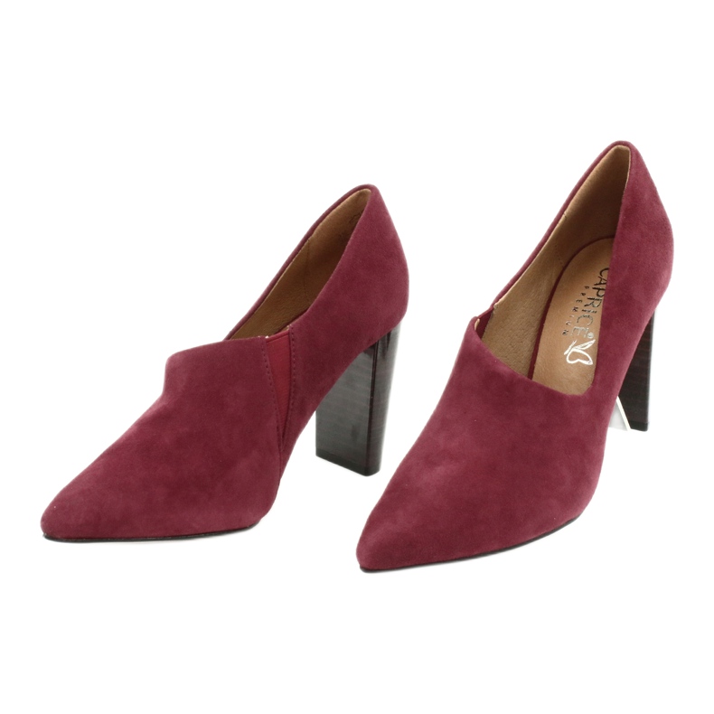 Caprice Women's burgundy women's shoes/Wine Sede 24402 red 2