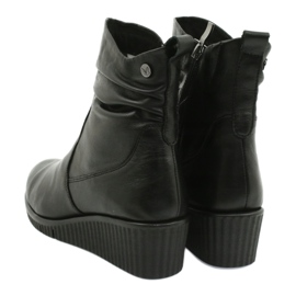 Caprice Walking On Air wedge boots black 5