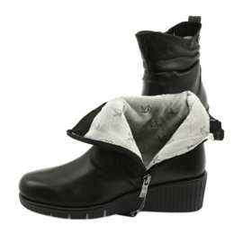 Caprice Walking On Air wedge boots black 4