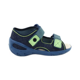Befado children's shoes pu 065P142 navy blue green 1