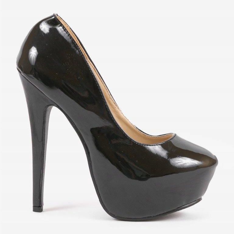 Black high lacquered heels 0041-1 1