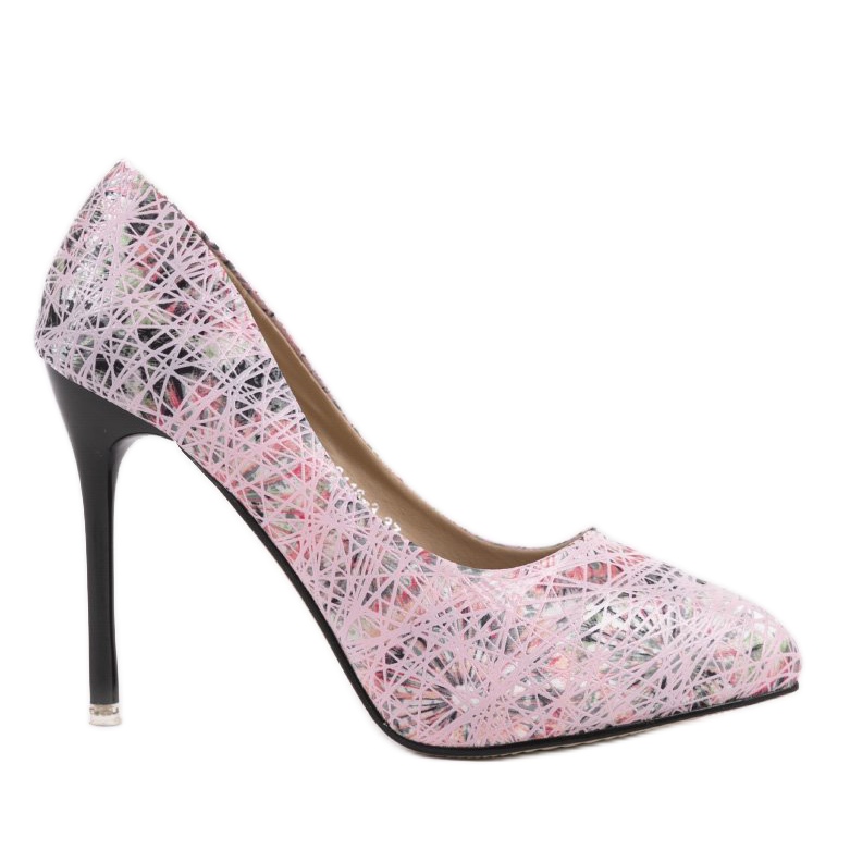 high heels with flowers