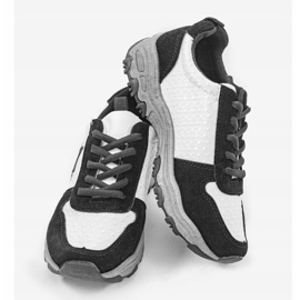 Black fashionable sports sneakers with the star G-114 white 2 Black fashionable sports sneakers with the star G-114 white 2