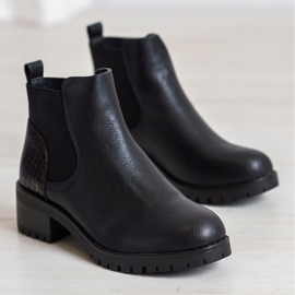 J. Star Slip-on boots on a post black 1