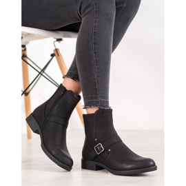 J. Star Flat Heel Boots black 1