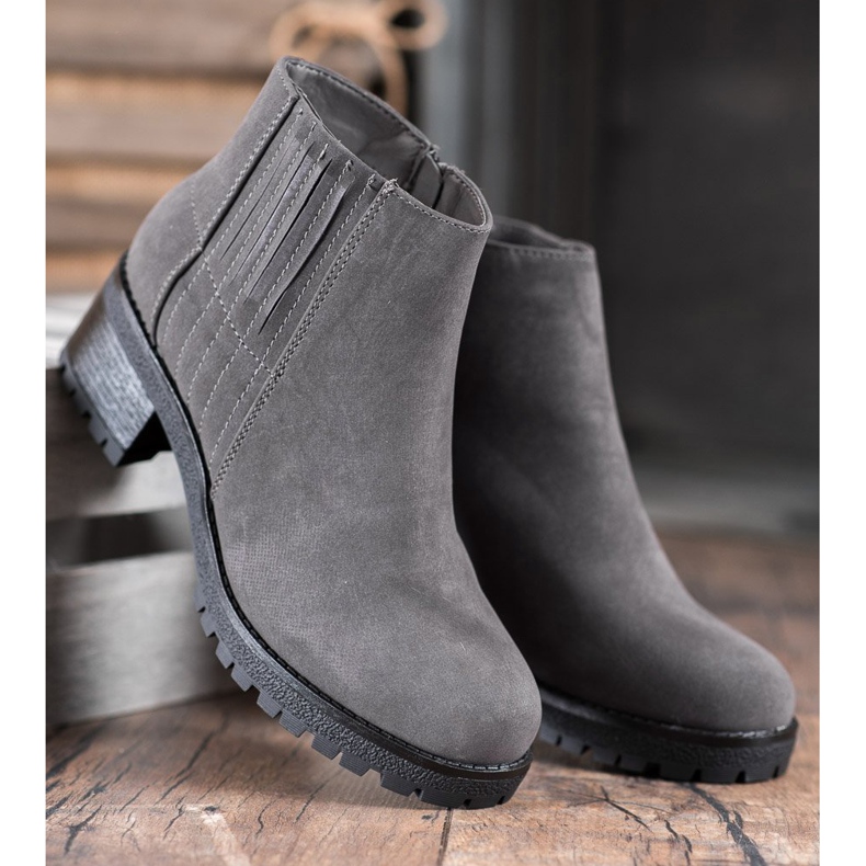 J. Star Classic Gray Boots grey 2