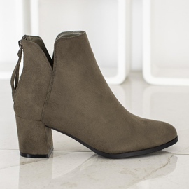 VINCEZA Zipper Boots multicolored green 2