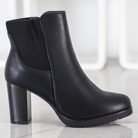 J. Star Stylish high-heeled boots black 2