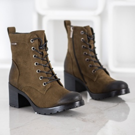 VINCEZA suede boots multicolored green 1