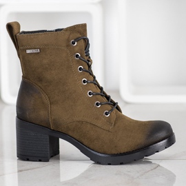 VINCEZA suede boots multicolored green 2