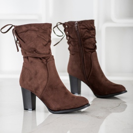 J. Star High, dark brown boots 1
