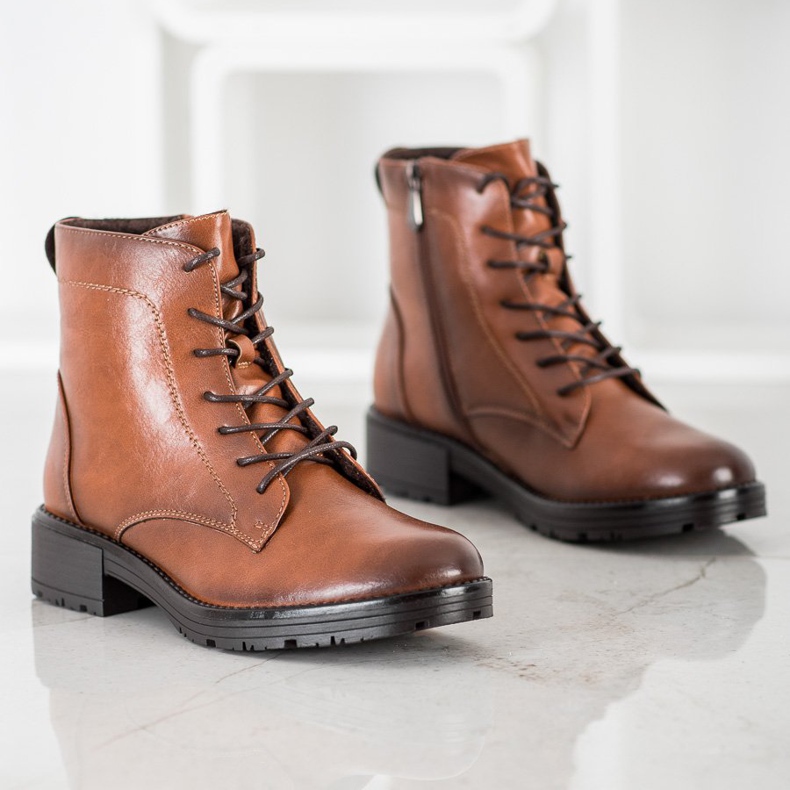 Elegant VINCEZA Trappers brown 1