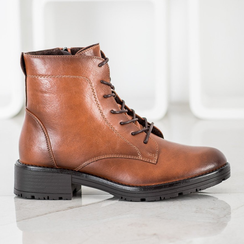 Elegant VINCEZA Trappers brown 2
