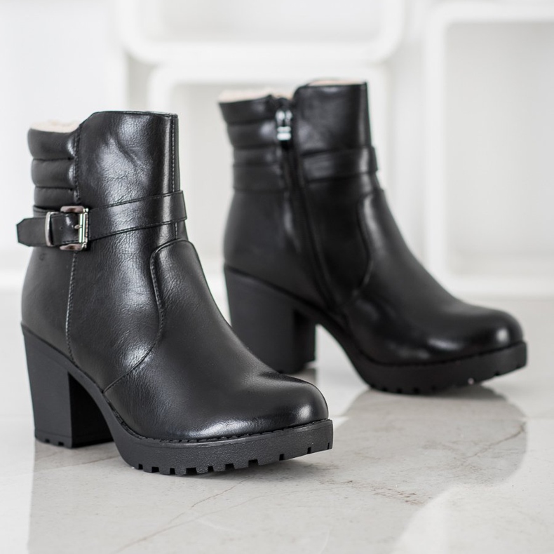J. Star Comfortable Eco-leather boots black 1 J. Star Comfortable Eco-leather boots black 1
