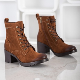 VINCEZA suede boots brown 1