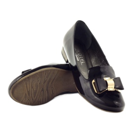 Pumps for women Kotyl 3404 black gold 7