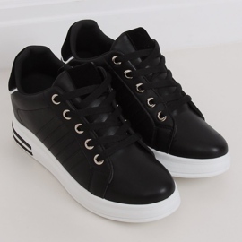 Black R78 Black sneakers on a hidden wedge heel 1