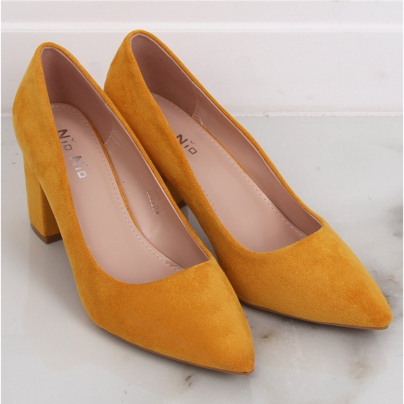 Pumps on the post honey 3001 Yellow 2