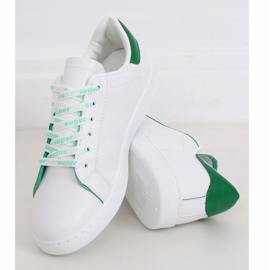 White 5G-2 Green women's sneakers 1