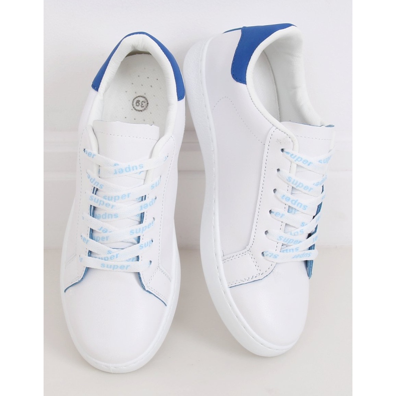 White 5G-2 Blue women's sneakers 2