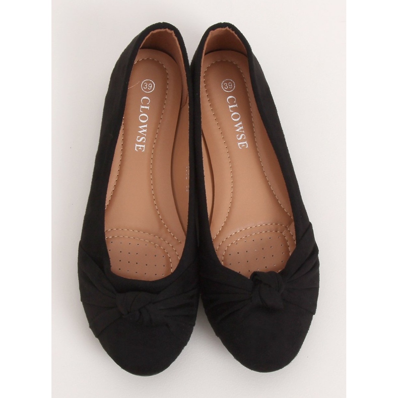 Black women's ballerinas 8F62 Black 1