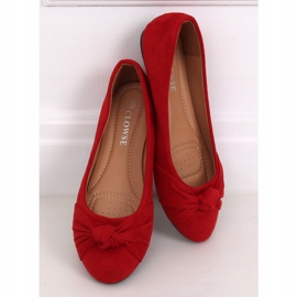 Red women's ballerinas 8F62 Red 1