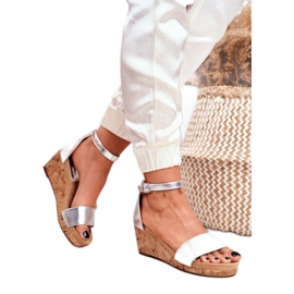 SEA Women's Sandals On Wedge Silver MarryMe 2