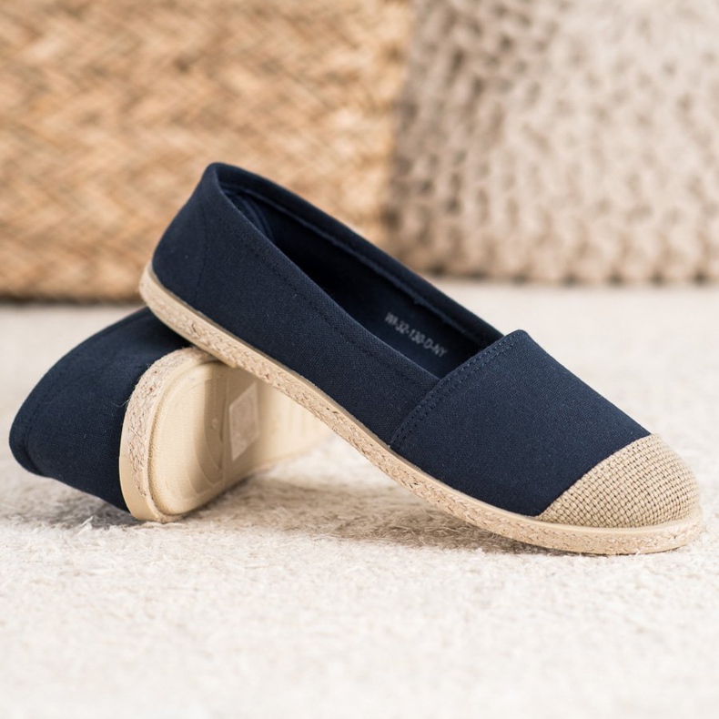 Trendy Navy Blue Espadrilles 1