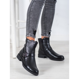 J. Star Flat Heel Boots black 2