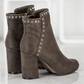 Evento Elegant boots multicolored green 1