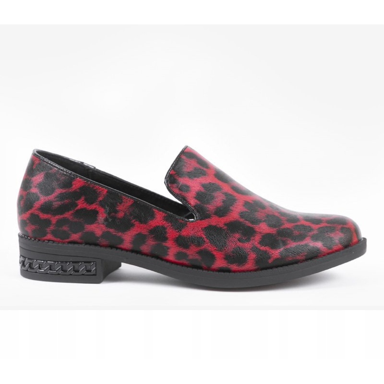 Red women's shoes C18-6527 black 1