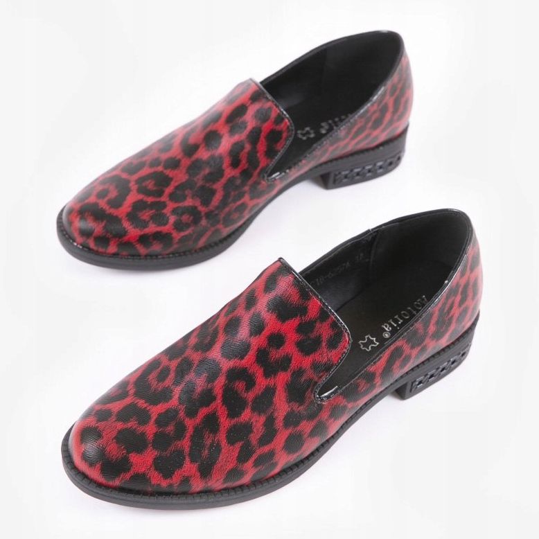 Red women's shoes C18-6527 black 2