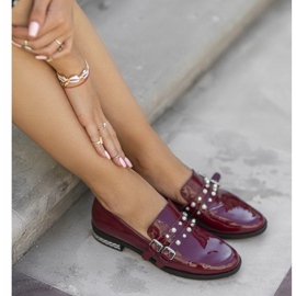 Women's maroon low shoes C18-6252-2 multicolored 1