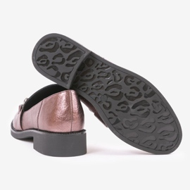 Women's maroon slip-on shoes C18-6292 multicolored 2