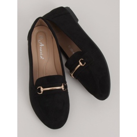 Black women's loafers 88-385 Black 2