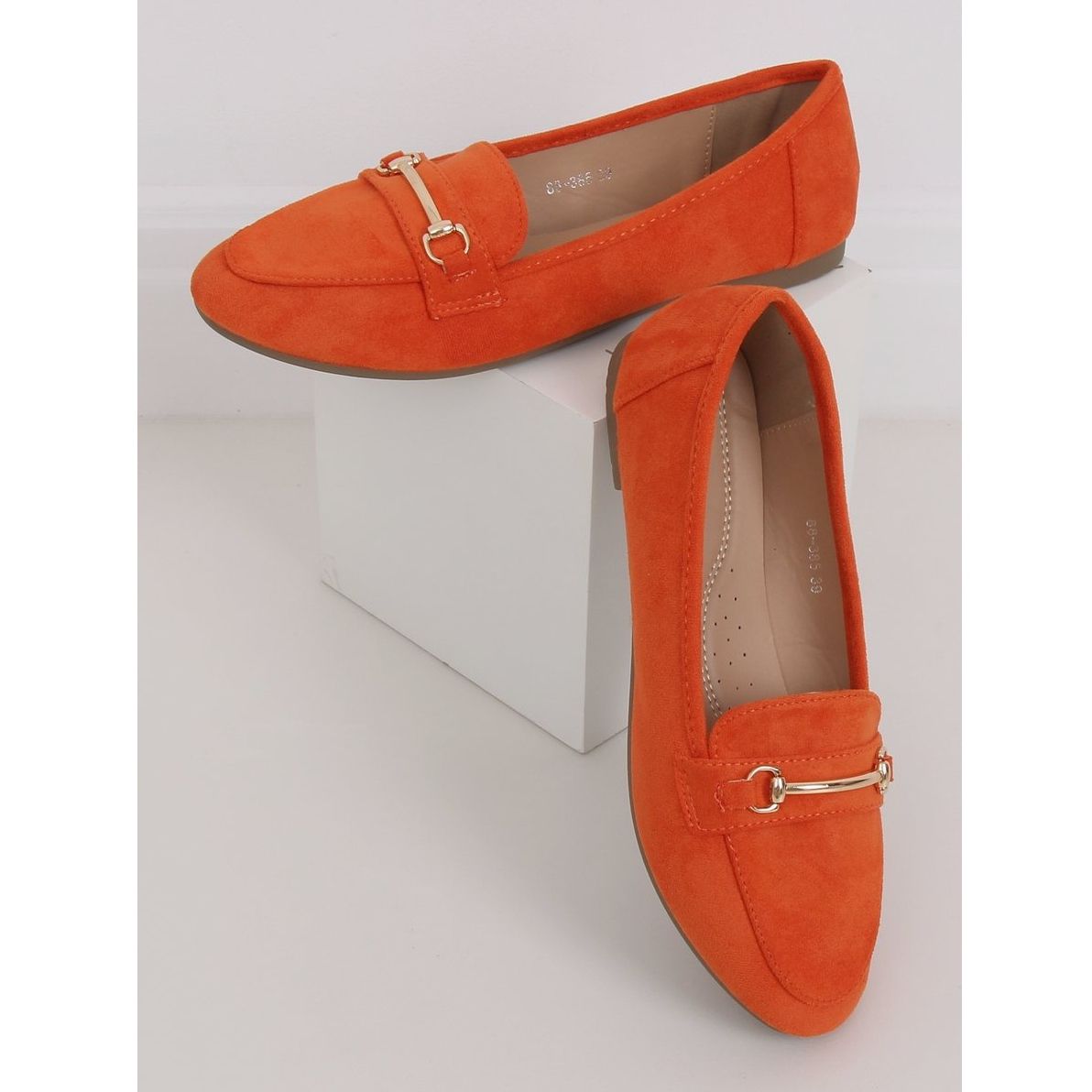Orange 2025 loafers ladies