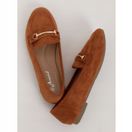 Women's loafers camel 88-385 Camel brown 1