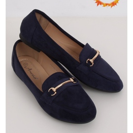 Women's navy blue loafers 88-385 Navy 1